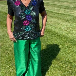 Vintage Sequin Top Sz S